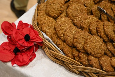 Anzac biscuits at the morning tea