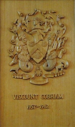 Viscount Cobham’s carved panel Viscount Cobham’s carved panel