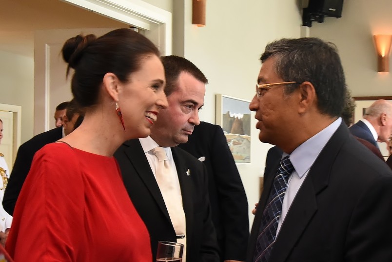 an image of The Rt Hon Jacinda Adern meeting the Diplomatic Corps