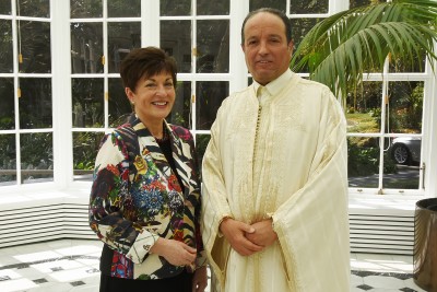 HE The Rt Hon Dame Patsy Reddy, Governor-General of New Zealand and HE Mr Nabil Lakhal, The Ambassador of the Republic of Tunisia.