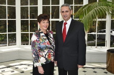 HE The Rt Hon Dame Patsy Reddy, Governor-General of New Zealand and HE Mr Ali Kraishan, The Ambassador of the Republic of the Hashemite Kingdom.