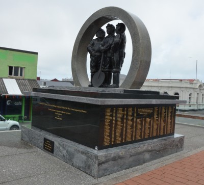 Miners' Memorial in Greymouth.