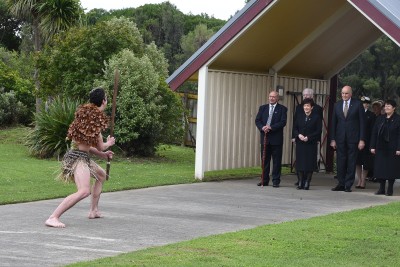 The Governor-General, The Rt Hon Dame Patsy Reddy and Sir David Gascoigne are met with a challenge.