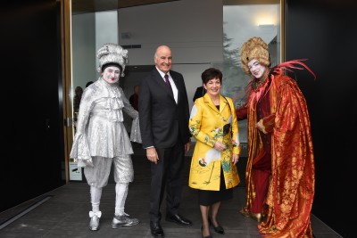 The Governor-General, The Rt Hon Dame Patsy Reddy, Sir David Gascoigne and Suter Gallery attendees.