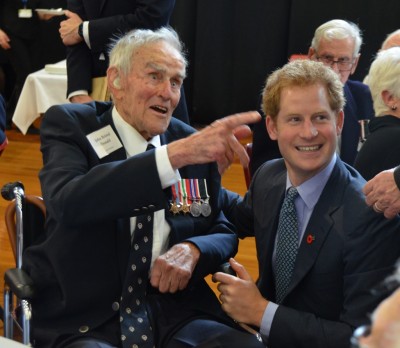 Prince Harry with veterans.