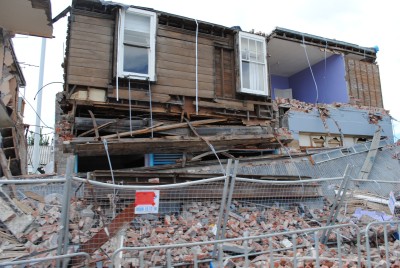 Damage to Christchurch buildings.