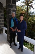 An image of Dame Patsy Reddy and Dame Silvia Cartwright at Government House Auckland