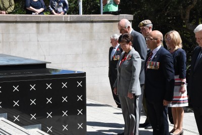 Dame Patsy paying her respects at the Tomb of the Unknown Warrior