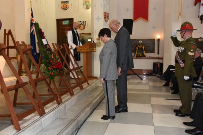 an image of wreathlaying in the Hall of Memories