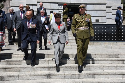 an image of Hon Ron Mark, Dame Patsy and Lt Gen Tim Keating