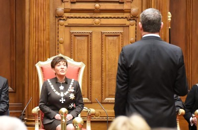 an image of Dame Patsy asking for the House of Representatives to be summoned