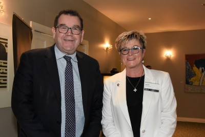 an image of Hon Grant Robertson and NZOC CEO, Kereyn Smith
