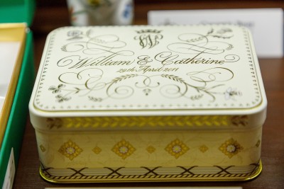 Image of a slice of cake from the wedding of the Duke and Duchess of Cambridge