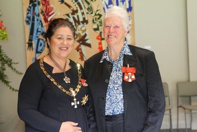 Dame Cindy and Dr Miriam Saphira, of Thames, CNZM for services to the LGBTQIA+ community