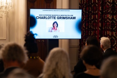 Announcement of Charlotte Grimshaw as the new Katherine Mansfield Menton Fellow