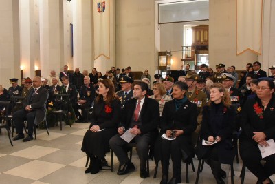 The congregation at the Anzac Day National Service