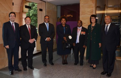 Commonwealth Diplomats attending the Service.