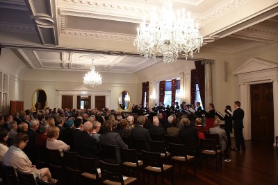 The NZ Opera Chorus performs in the Ballroom.