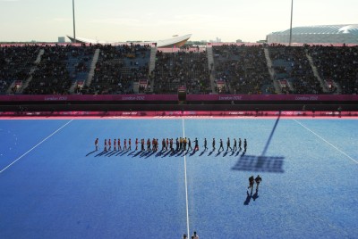 NZ Men's Black Sticks v. Korea Hockey Match.