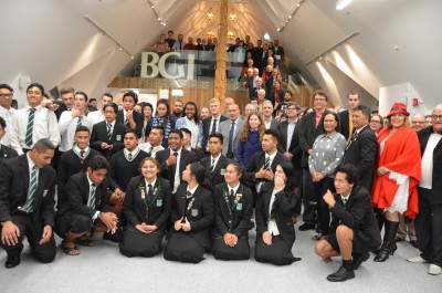 The Governor-General, Lt Gen The Rt Hon Sir Jerry Mateparae and guests at the BGI opening.