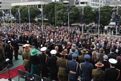 The people gathered to witness the swearing-in of Lt Gen Rt Hon Sir Jerry Mateparae.