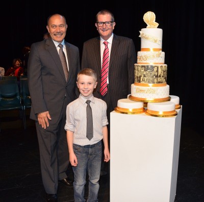 With the Upper Hutt 50th Anniversary cake.